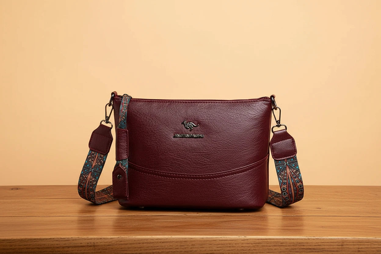 Bolsa de hombro de cuero moderno exclusiva (COMPRA 1 Y LLEVATE 1 GRATIS)